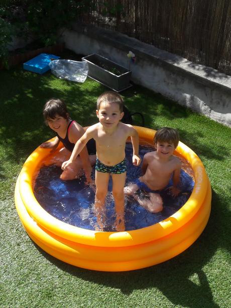 Piscine avec Lucas
