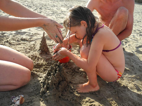 Château de sable dégoulinant