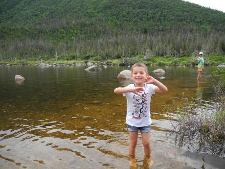 Les pieds dans l'eau