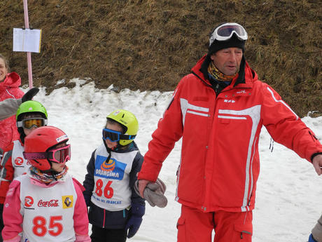 Au club de ski avec Bernard