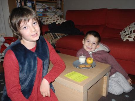 Traditionnel casse-croûte du Père Noël