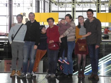 Photo souvenir à la Cité des Sciences et de l'Industrie