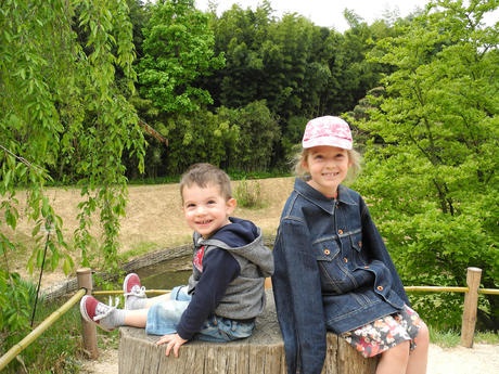 Nous deux à la Bambouseraie d'Anduze