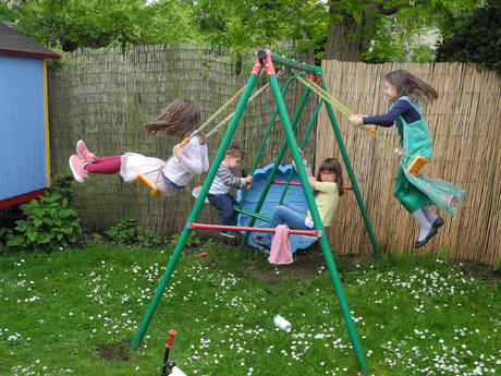 Balançoire avec mes copines