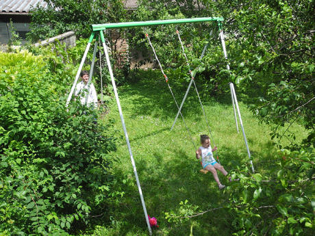Balançoire avec tonton