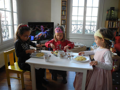 Déjeuner entre princesses, j'adore !