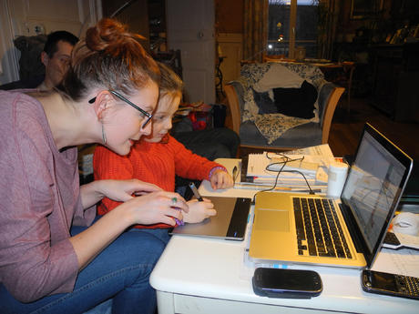 Tablette graphique de tata Manone