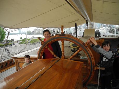 La barre du Cutty Sark La barre du Cutty Sark