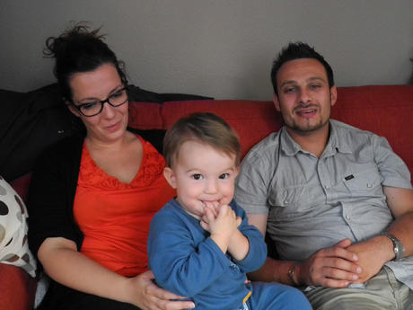 Avec tonton Fabien et tata Alexia