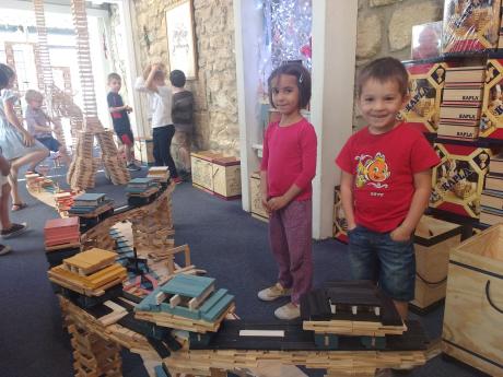 Loann à l'atelier Kapla